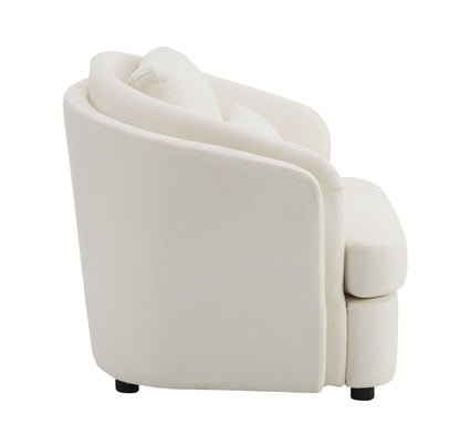 Mariko - Linen 3 Pieces Living Room Set - Beige Acme