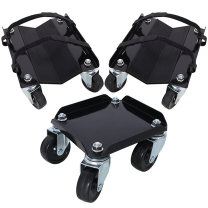 Heavy Duty Snowmobile Dolly With V Slide And Swivel Casters Steel, 1500Lbs Capacity Daily Nest