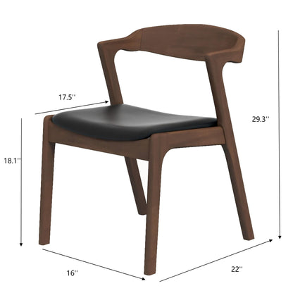 Dakota - Mid-Century Modern Velvet Dining Chair (Set of 2) Ashcroft Furniture