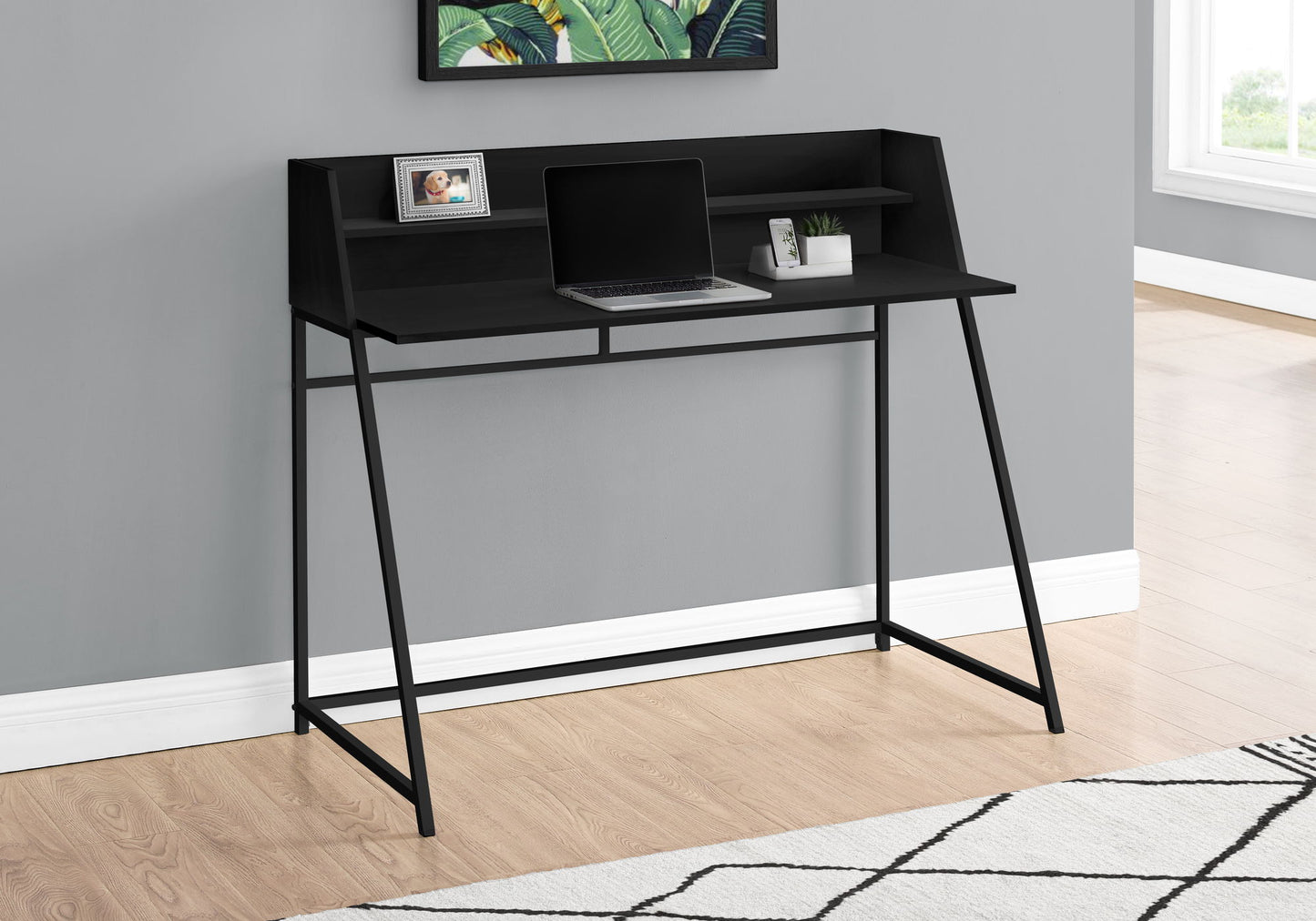 Computer Desk For Home Office Laptop, Storage Shelves, Contemporary & Modern 8th Street