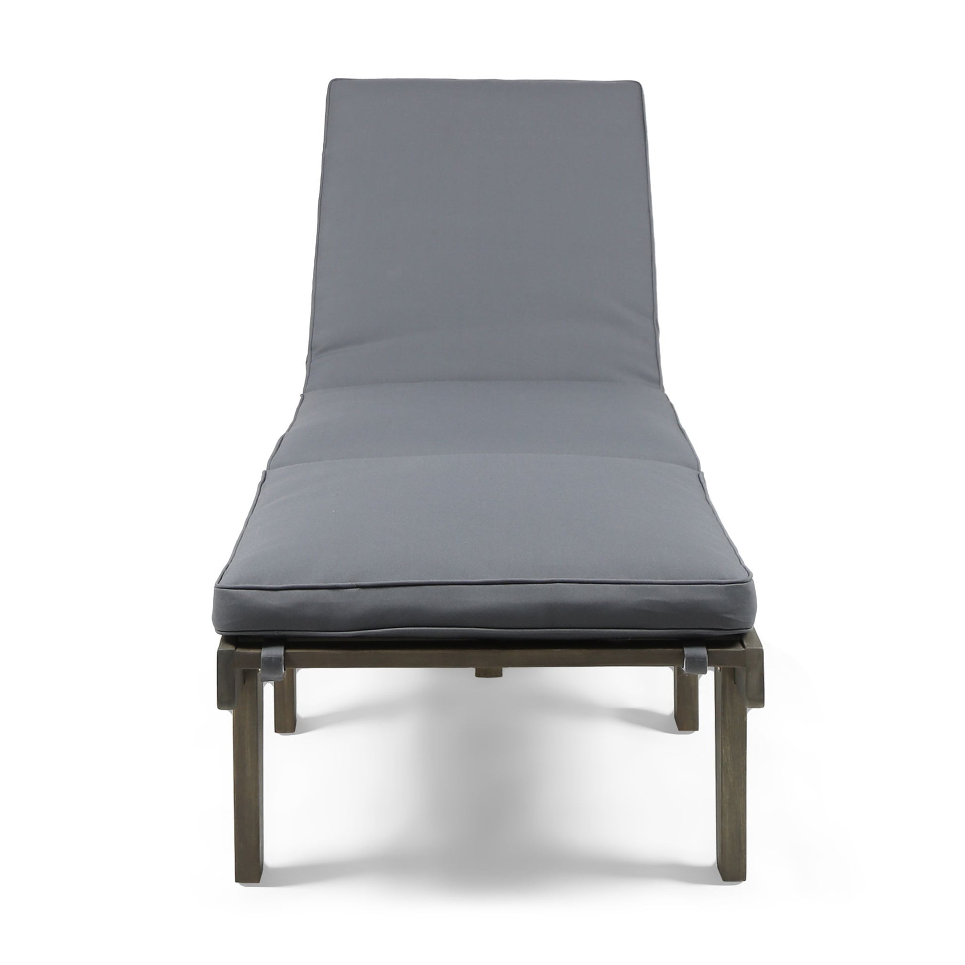 Ariana - Wood Chaise Lounge With Cushion Noble House