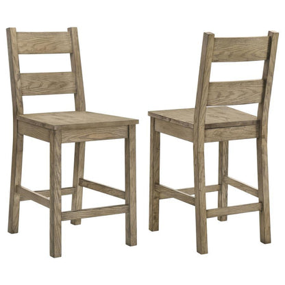 Cardova - Counter Height Dining Chair (Set of 2) - Vineyard Oak Coaster Fine Furniture