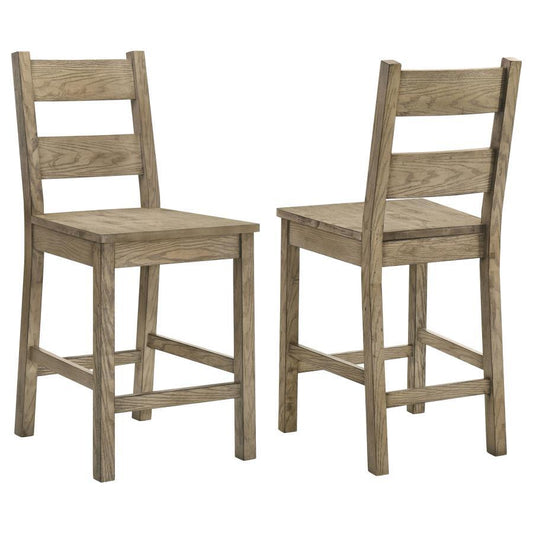 Cardova - Counter Height Dining Chair (Set of 2) - Vineyard Oak Coaster Fine Furniture