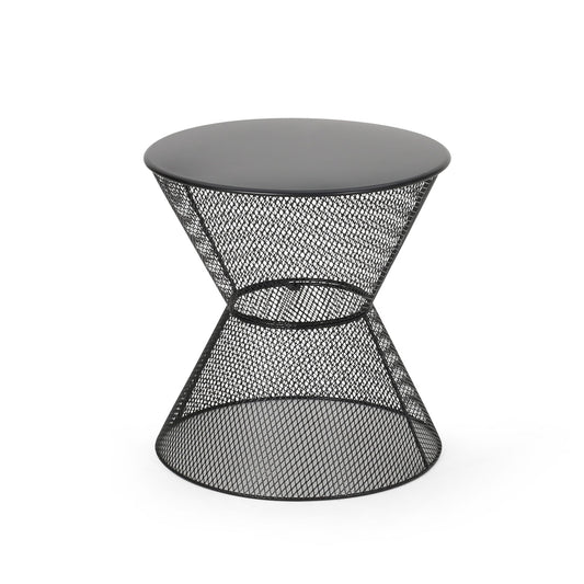 Nevada - Contemporary Side Table With Mesh Design Noble House
