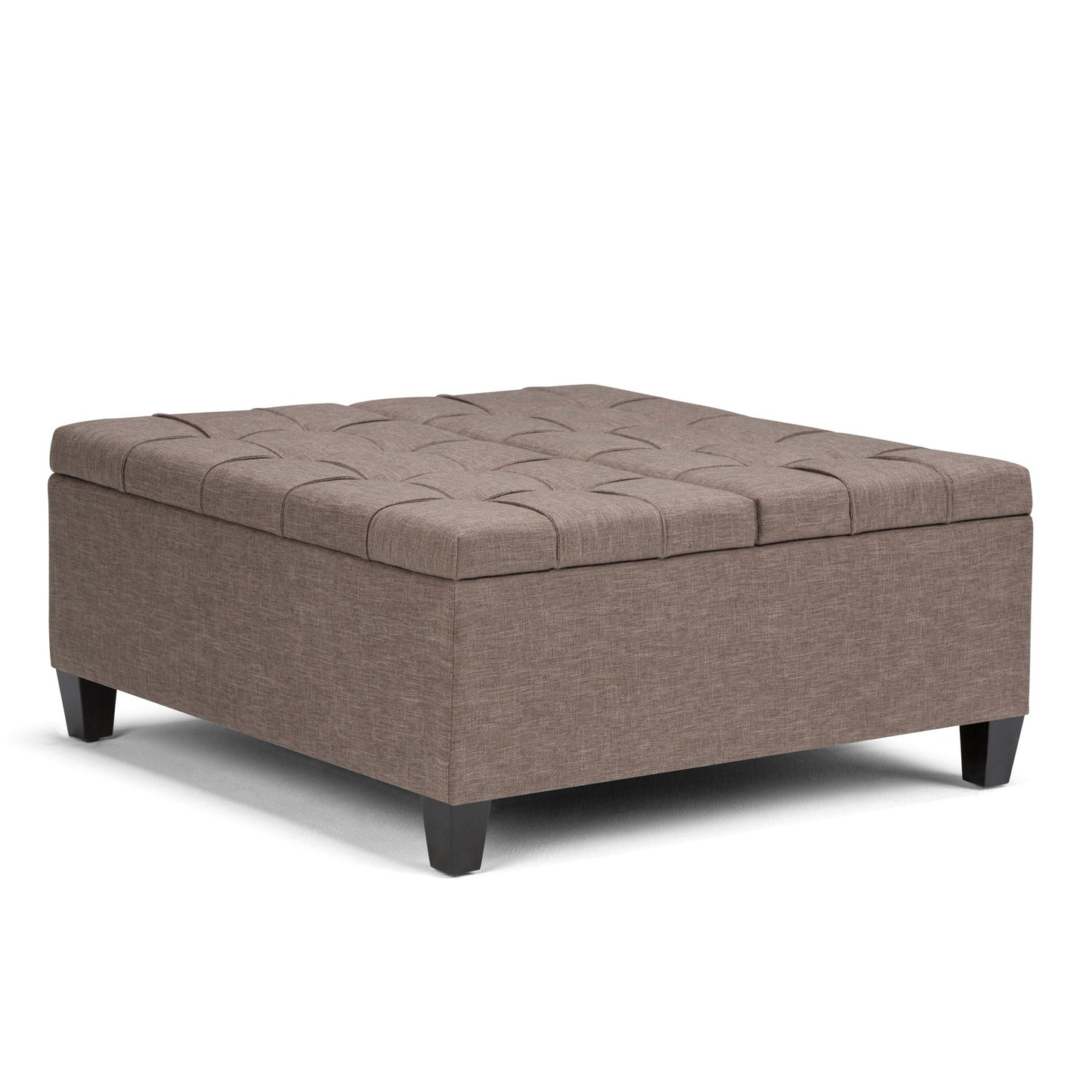 Harrison - Upholstered Coffee Table Storage Ottoman Simpli-Home