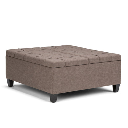 Harrison - Upholstered Coffee Table Storage Ottoman Simpli-Home