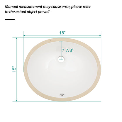 Elegant Ceramic Oval Undermount Bathroom Sink With Overflow Daily Nest