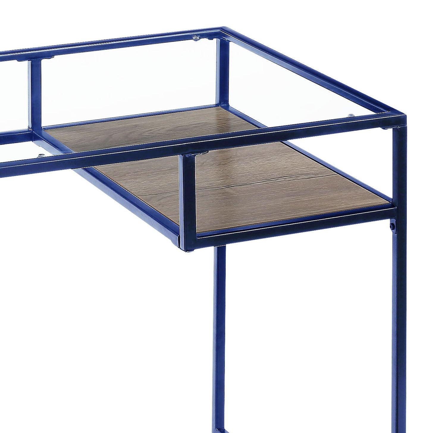 Yasin - Glass Top Writing Desk Acme