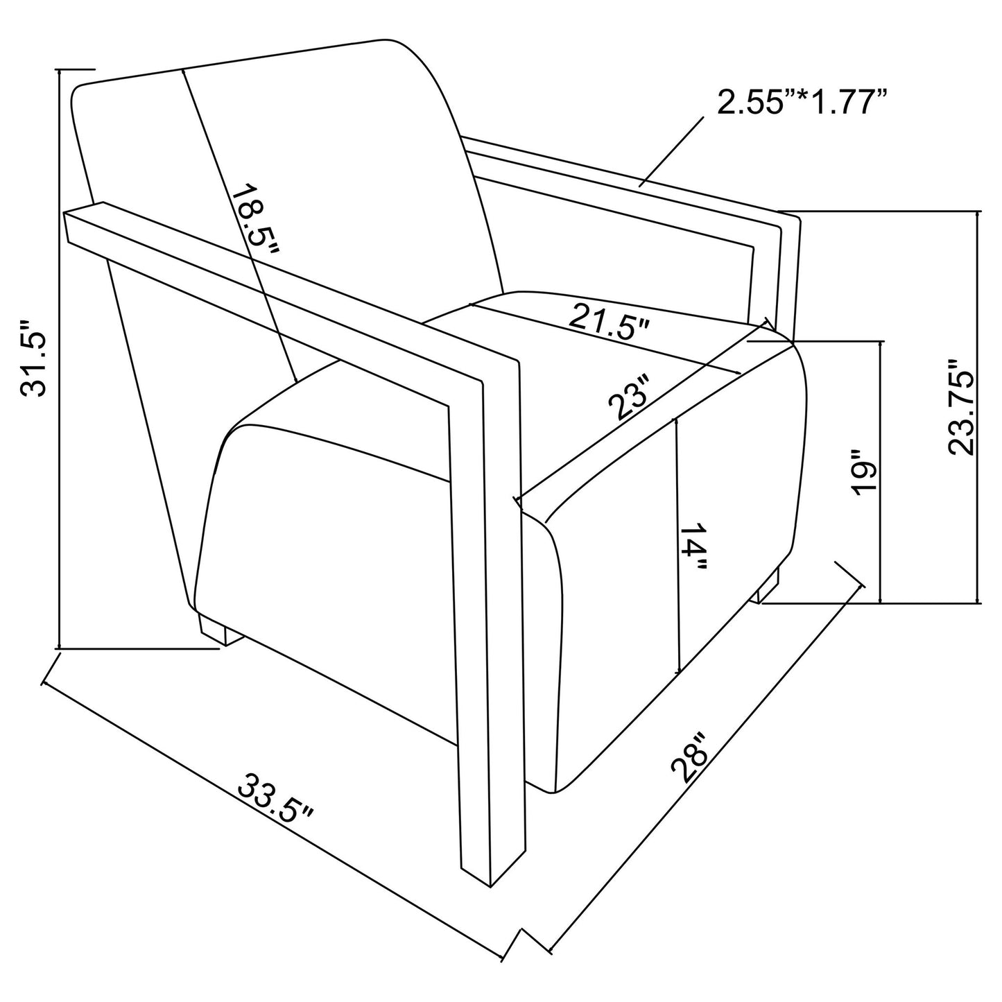 Landis - Accent Arm Chair Furniture Max