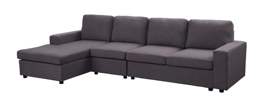 Dunlin - Linen Reversible Modular Sectional Sofa Chaise