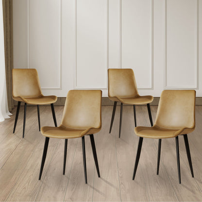 Modern Dining Chair With Carbon Steel Legs Home Essentials