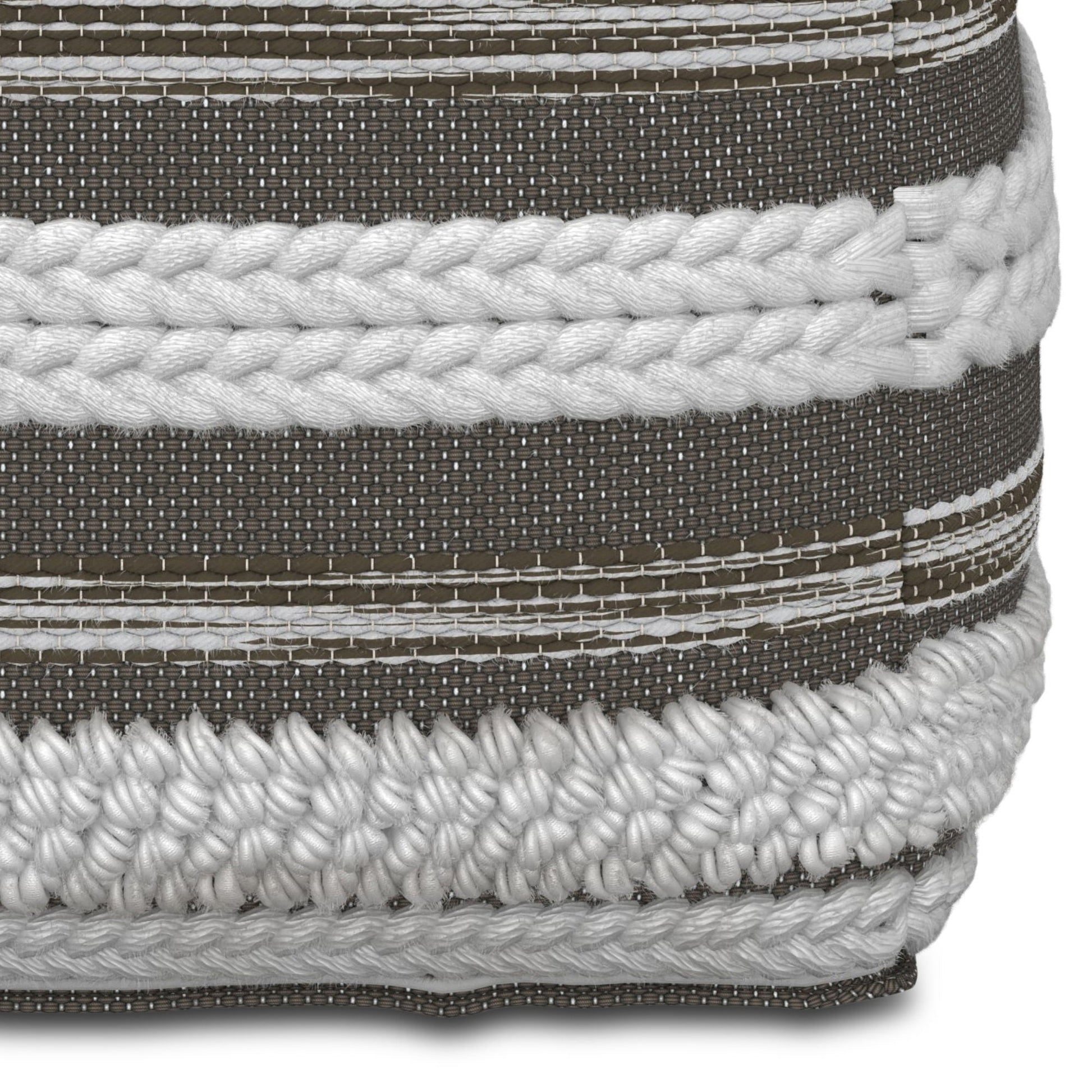 Sommer - Handcrafted Square Pouf Simpli-Home