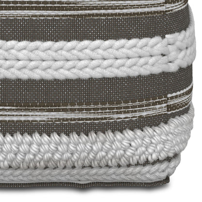 Sommer - Handcrafted Square Pouf Simpli-Home