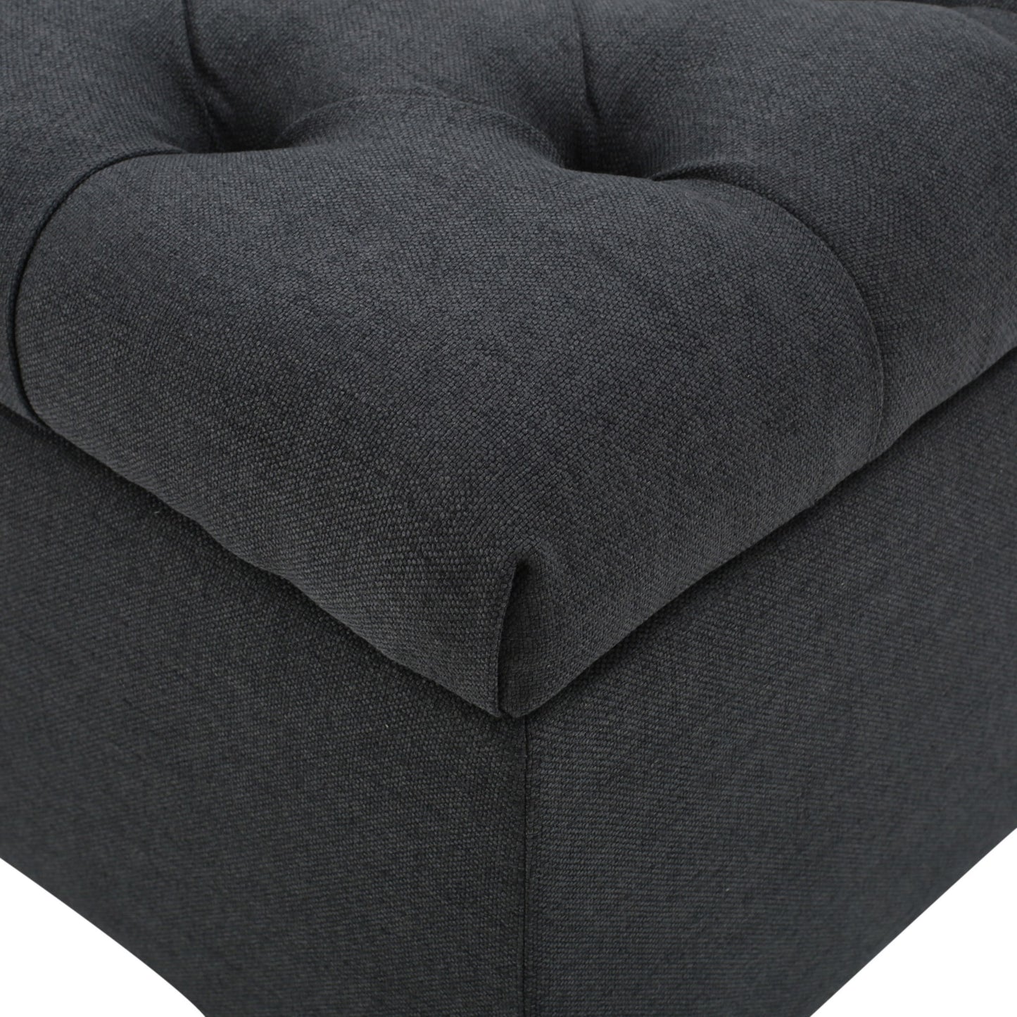 Glouster - Contemporary Storage Ottoman With Button Tufted Design Noble House