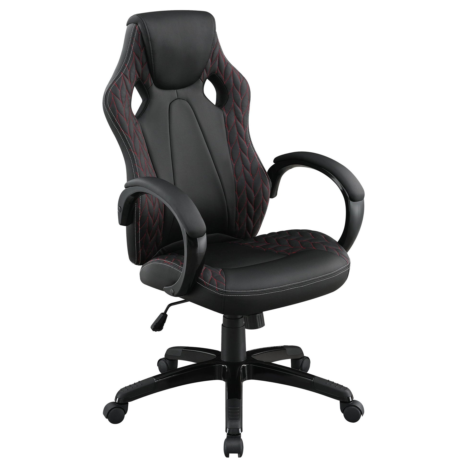 Norset - Upholstered Adjustable Home Office Desk Chair - Black Furniture Max