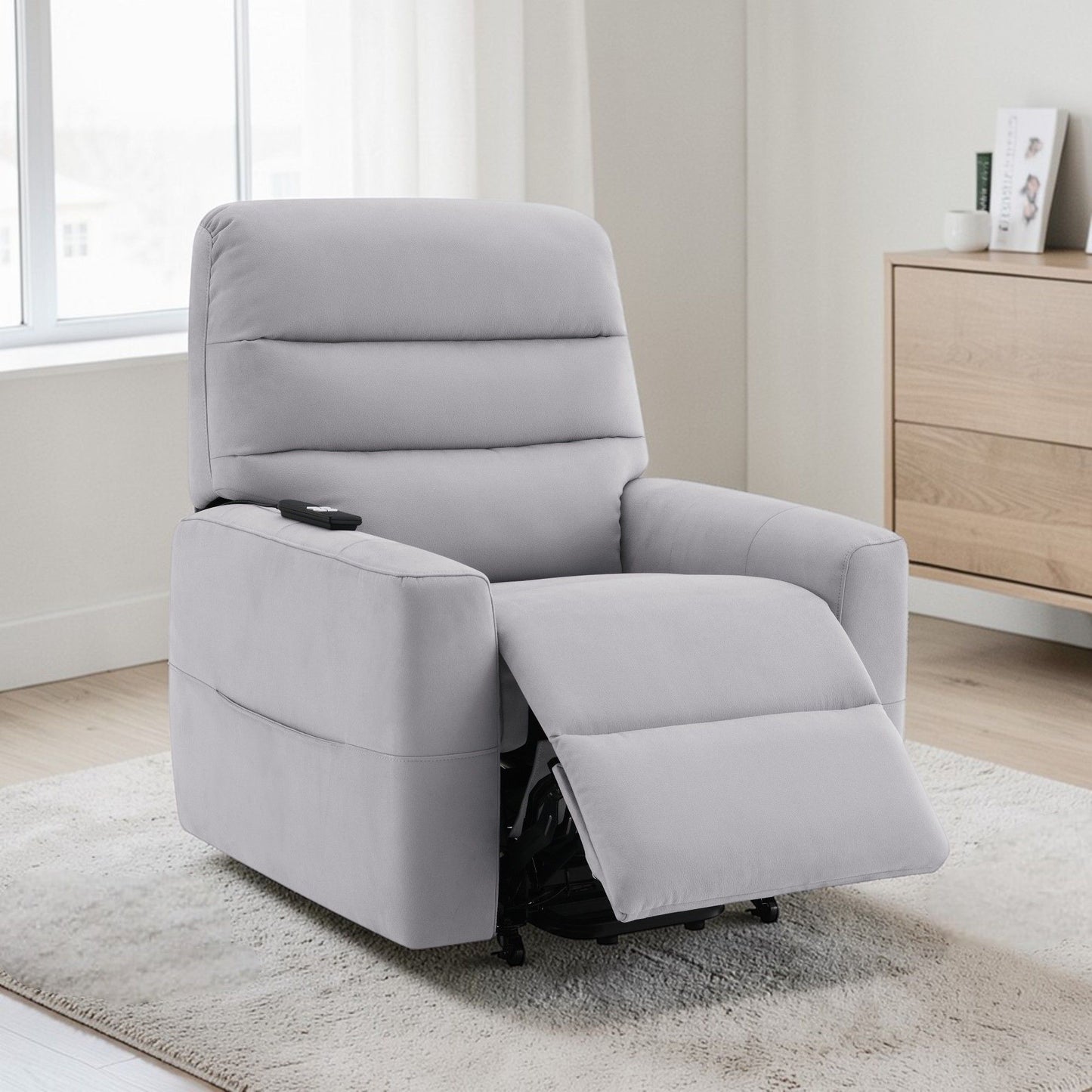 Freddie - Power Motion Recliner With Lift - Gray Acme