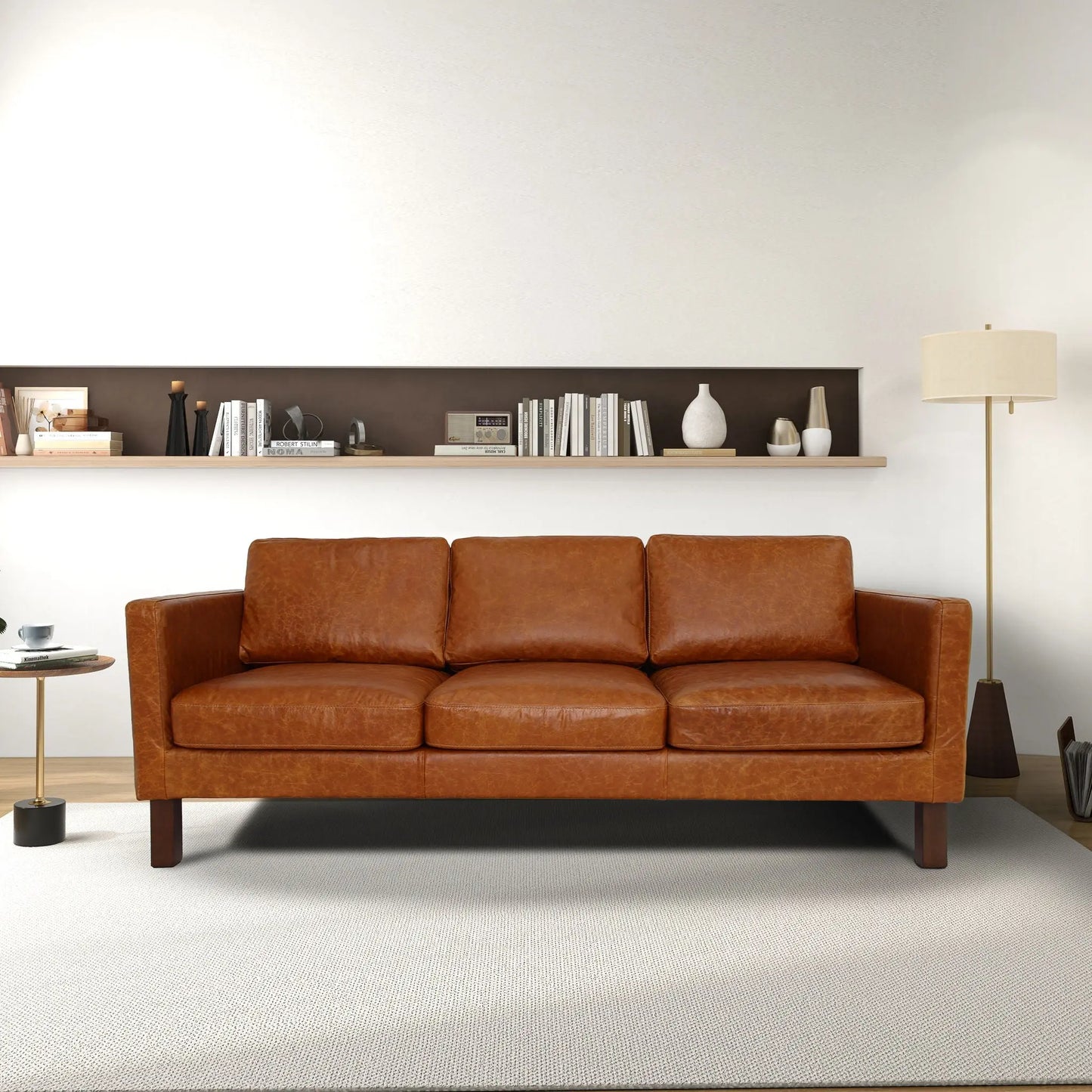 Memphis - Waxy Sofa - Cognac Ashcroft Furniture