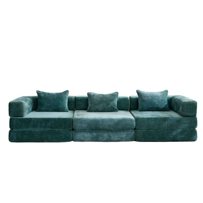Convertible Floor Sofa Bed, Boneless Modular Sectional Sofa For Living Room Home Essentials