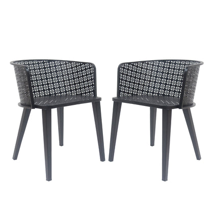 Milan - Outdoor Dining Chair (Set of 2) Noble House