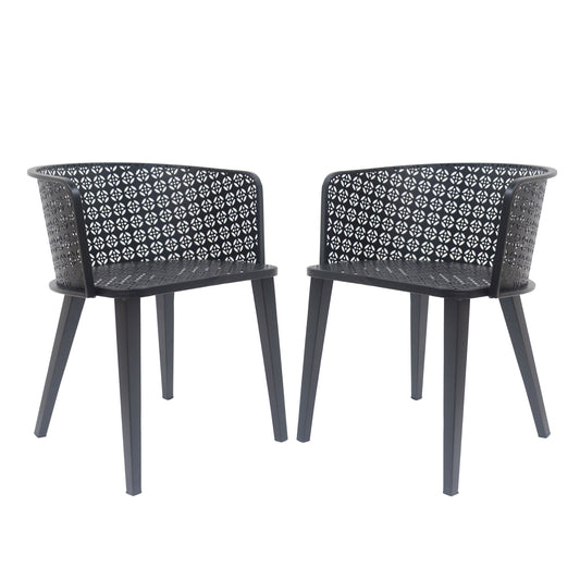 Milan - Outdoor Dining Chair (Set of 2) Noble House