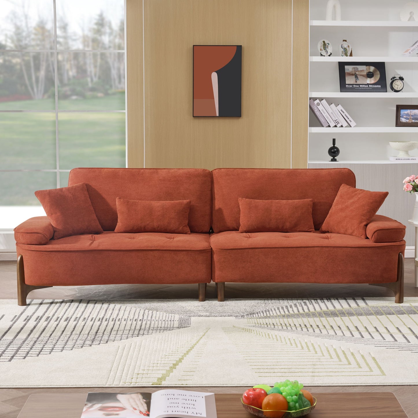 Comfortable Deep Seated Sofa With Pillows Home Essentials