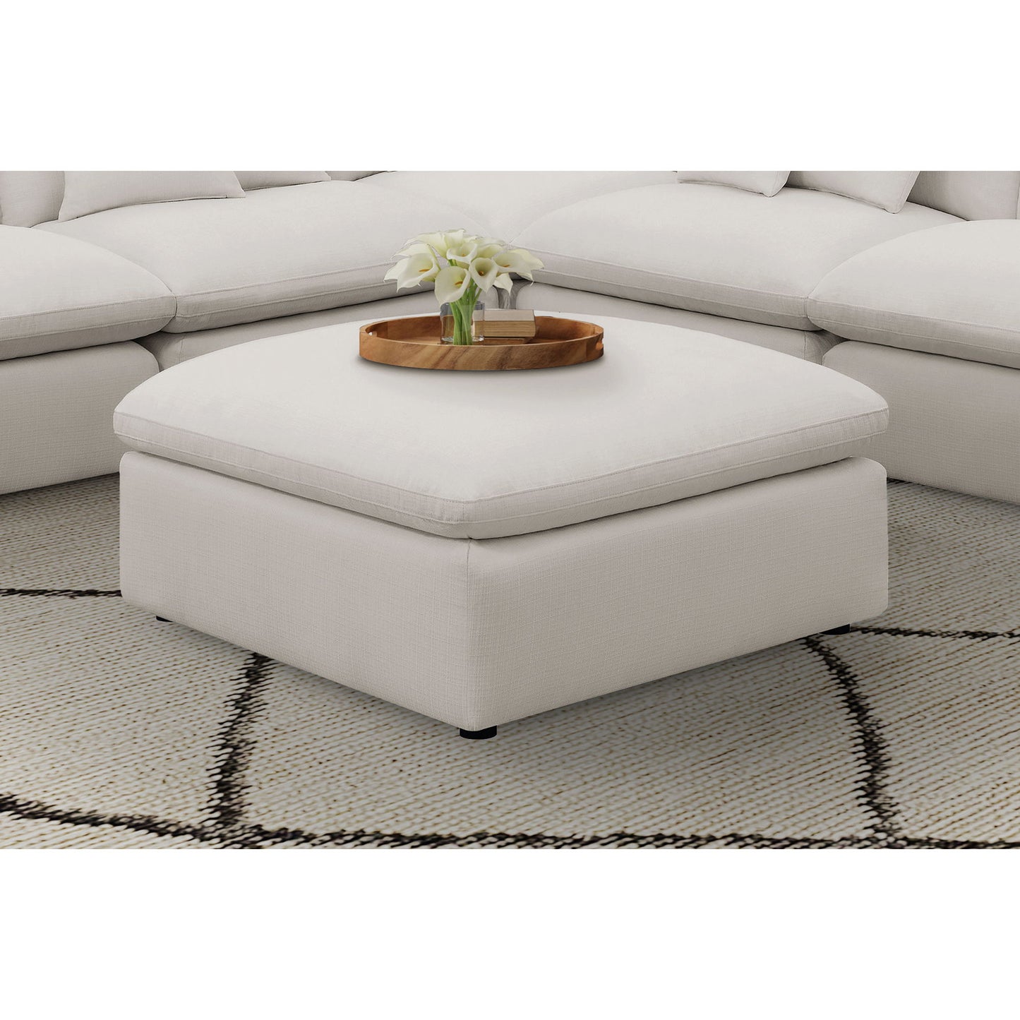 Hobson - Square Upholstered Comfort - Ivory Furniture Max