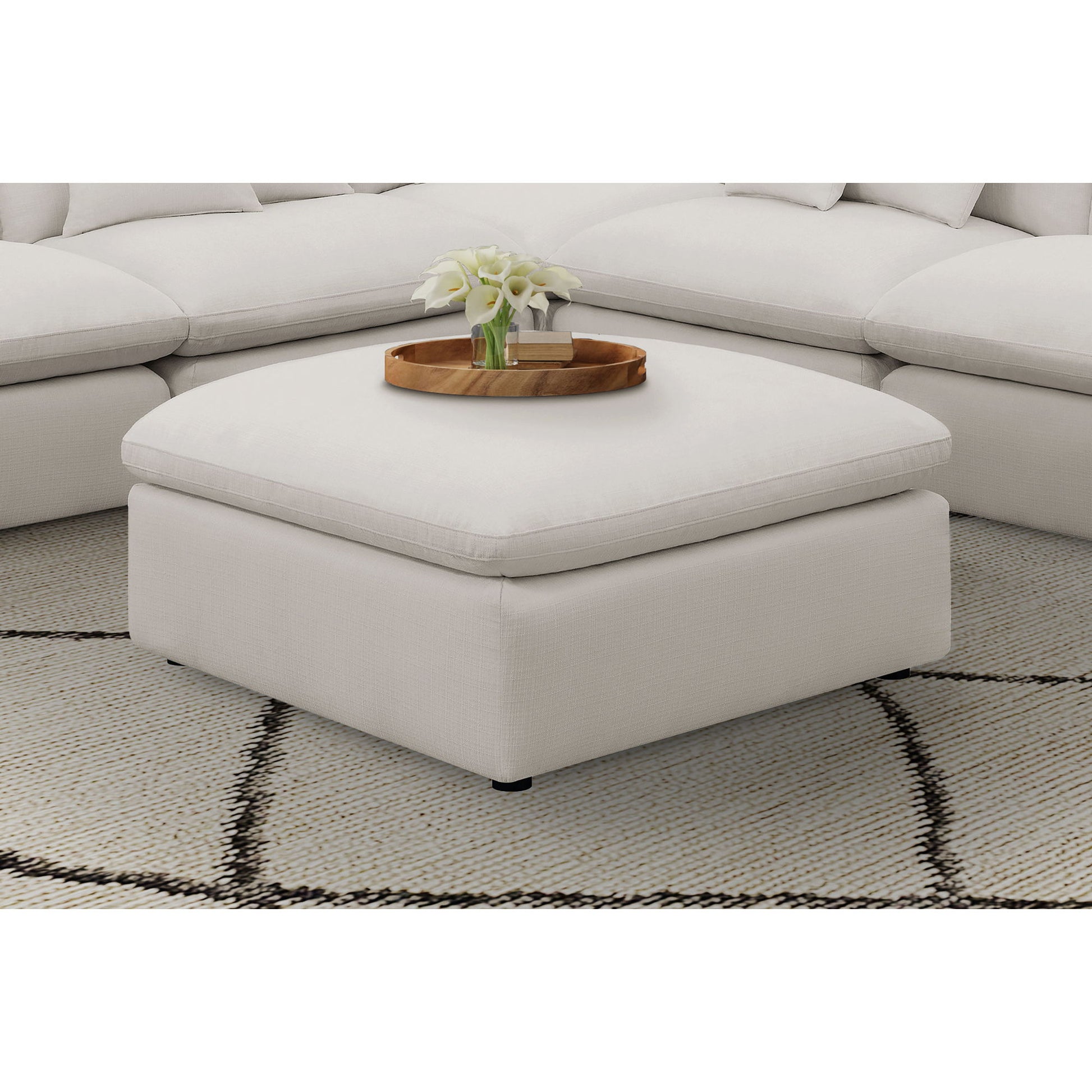 Hobson - Square Upholstered Comfort - Ivory Furniture Max