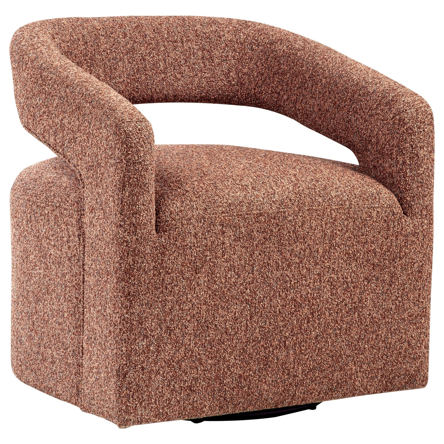 Brillia - Swivel Accent Chair - Burgundy Furniture Max