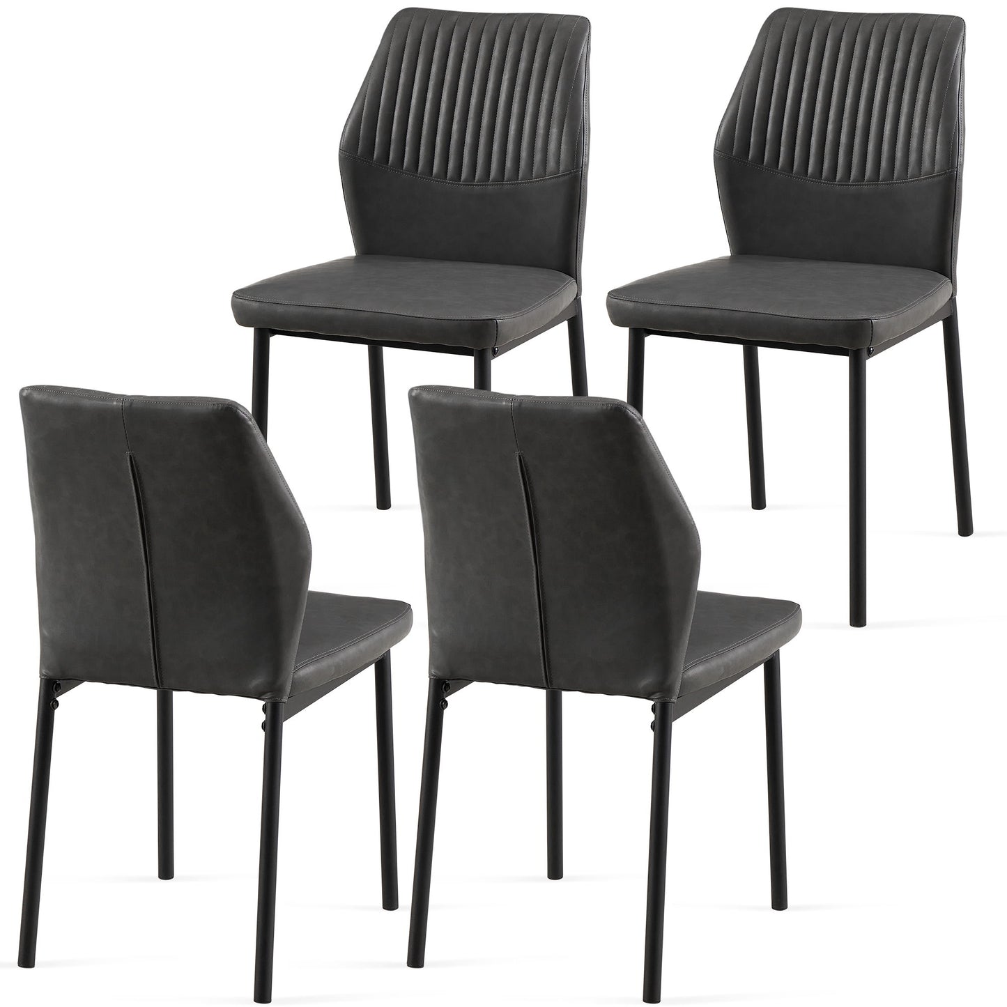 Dining Chairs Living Room Chair Modern Kitchen Armless Side Chair With Metal Legs Home Essentials