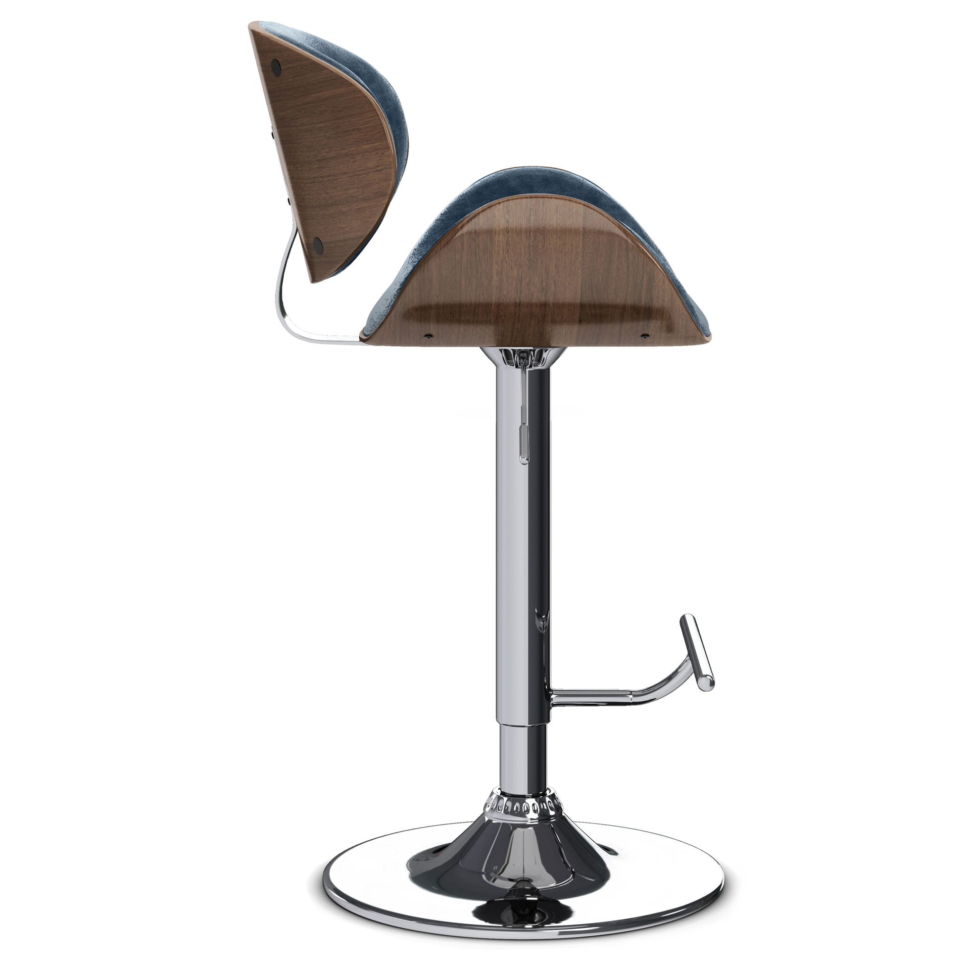Marana - Multifunctional Handcrafted Bentwood Adjustable Swivel Bar Stool Simpli-Home