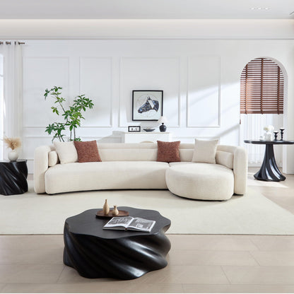 Curved Sectional Sofa, L - Shape Modular Chaise Home Essentials