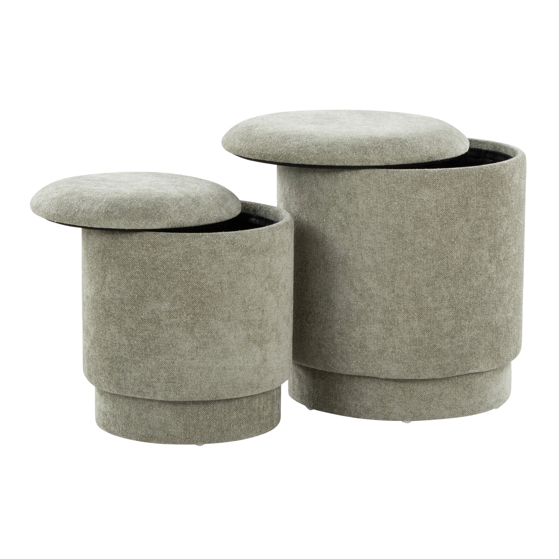 Marla - Upholste Contemporary Ottoman Set Lumi Source