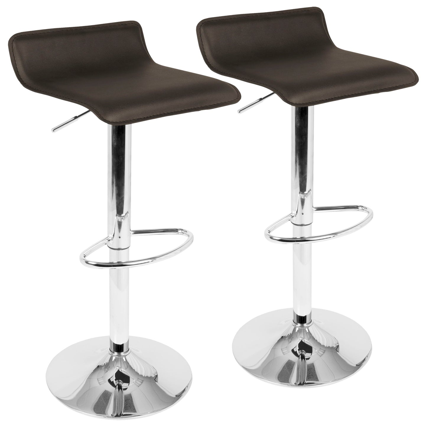 Ale - Contemporary Adjustable Barstool (Set of 2) Lumi Source