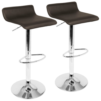 Ale - Contemporary Adjustable Barstool (Set of 2) Lumi Source