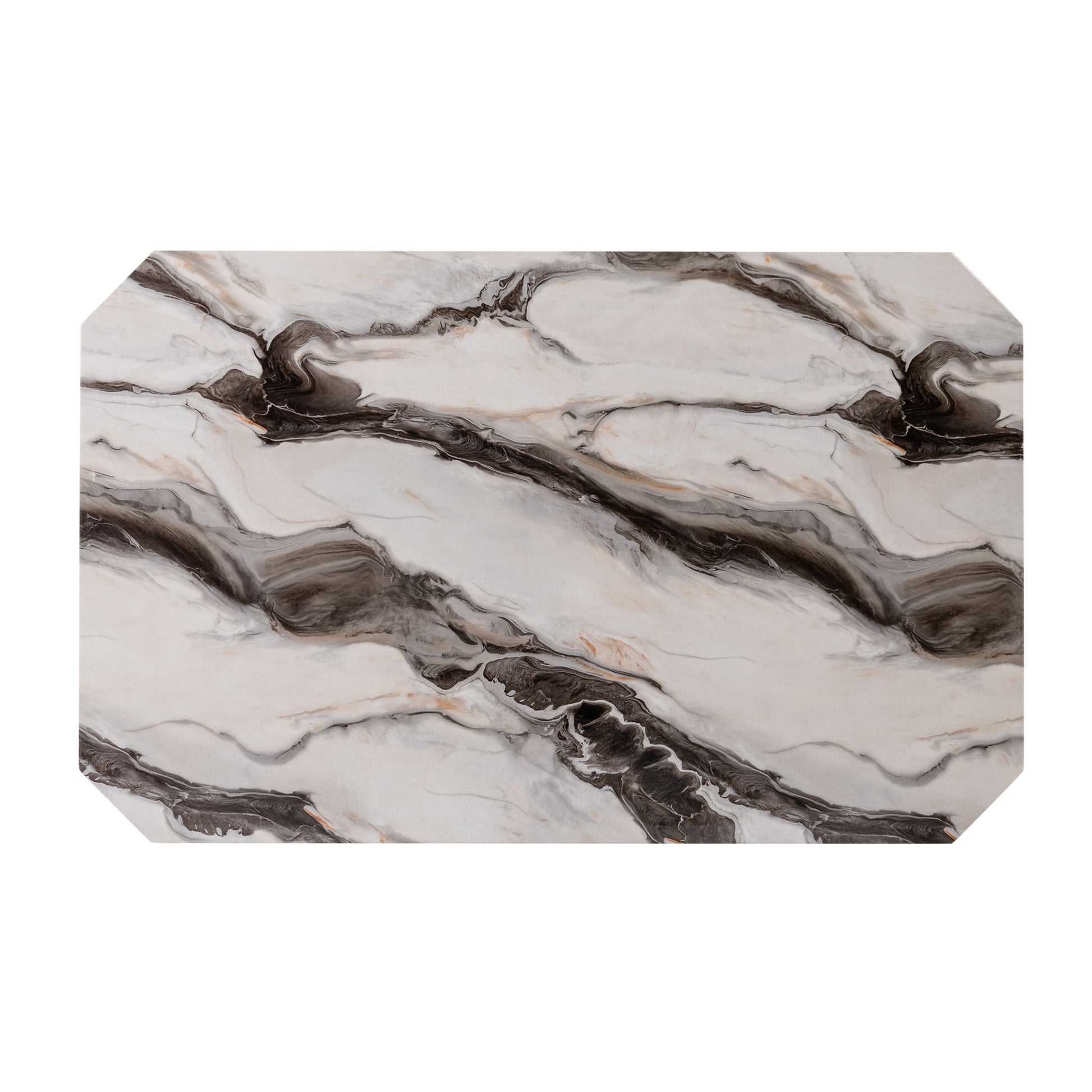 Magaly - Bar Table With Marbled Top Detail And Scalloped Edges - Dark Gray Global Furniture USA