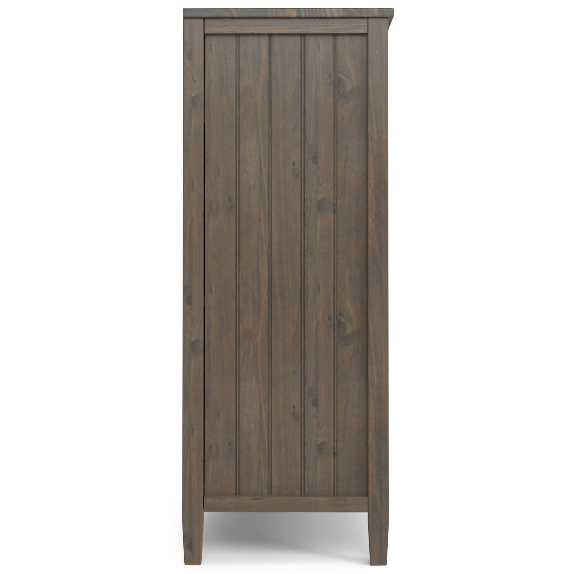 Lev - Medium Storage Cabinet - Smoky Brown Simpli-Home