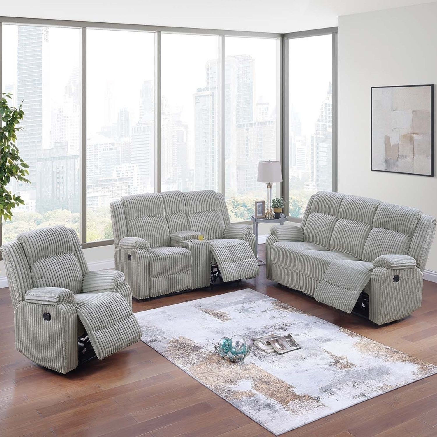Modern Living Room Set With Pillow Arms Home Essentials