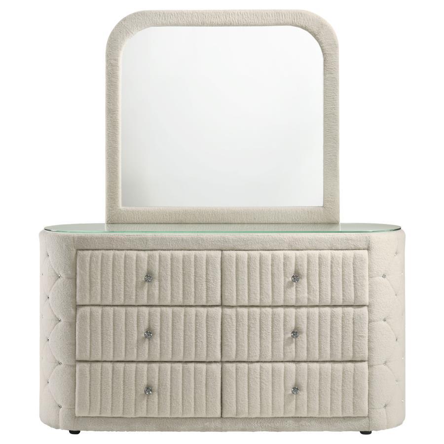 Sonya - 6-Drawer Upholstered Bedroom Dresser Coaster Fine Furniture