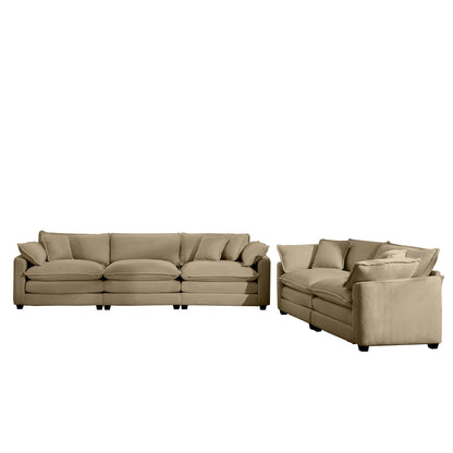 Elegant Oversized Sectional Sofa Set With Deep Seats And Flexible Layout Home Essentials