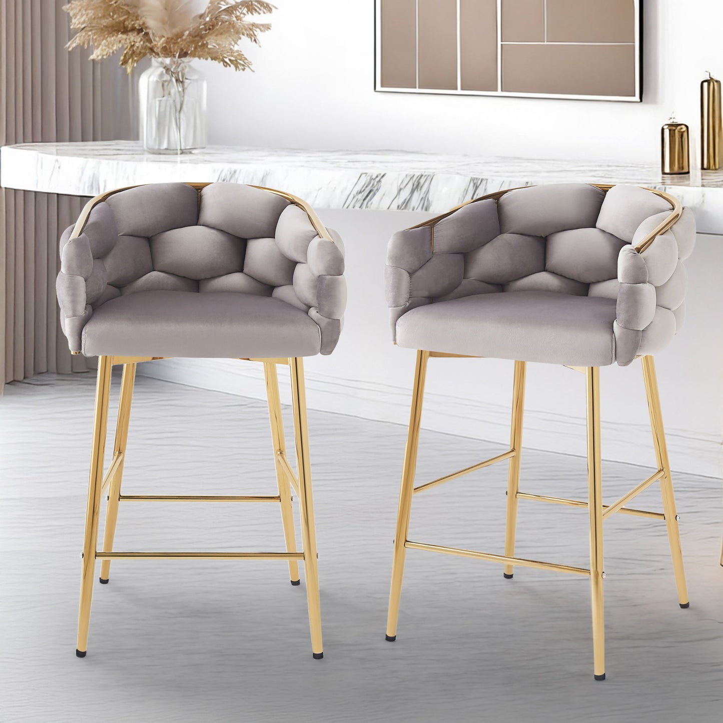 Modern Counter Stools (Set of 2) Noble House