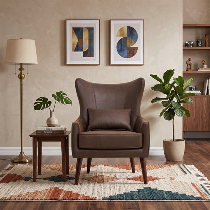 Leisure Chair With Curved Backrest Home Essentials