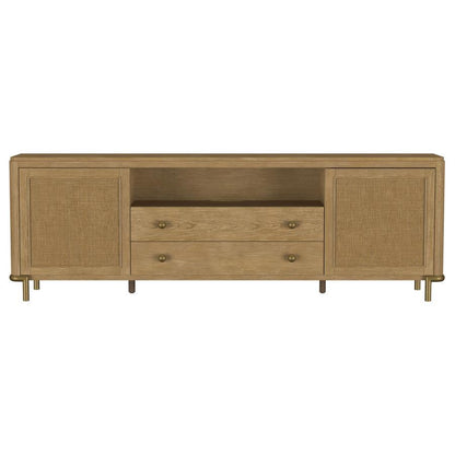 Arini - Rattan Cane 2-Door TV Stand Media Console Coaster Fine Furniture