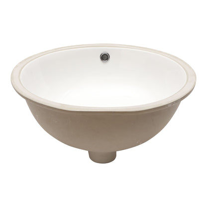 Elegant Ceramic Oval Undermount Bathroom Sink With Overflow Daily Nest