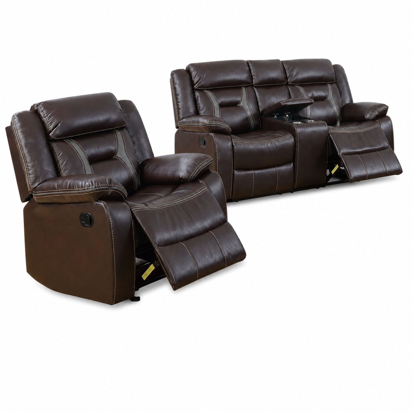 Living Room Set With Pillow Armrest And Tufted Backrest Home Essentials