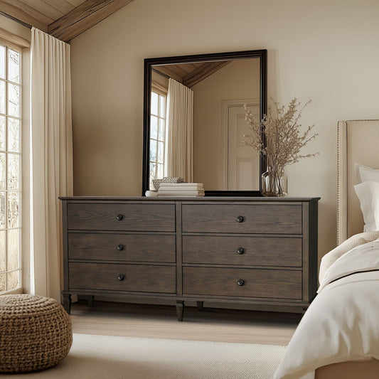 Victoria - 6-Drawer Dresser (70") - Antique Brown Madison Park Signature