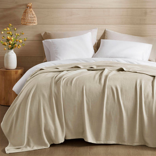 Bamboo Cotton - King Rayon From Blanket - Khaki Madison Park