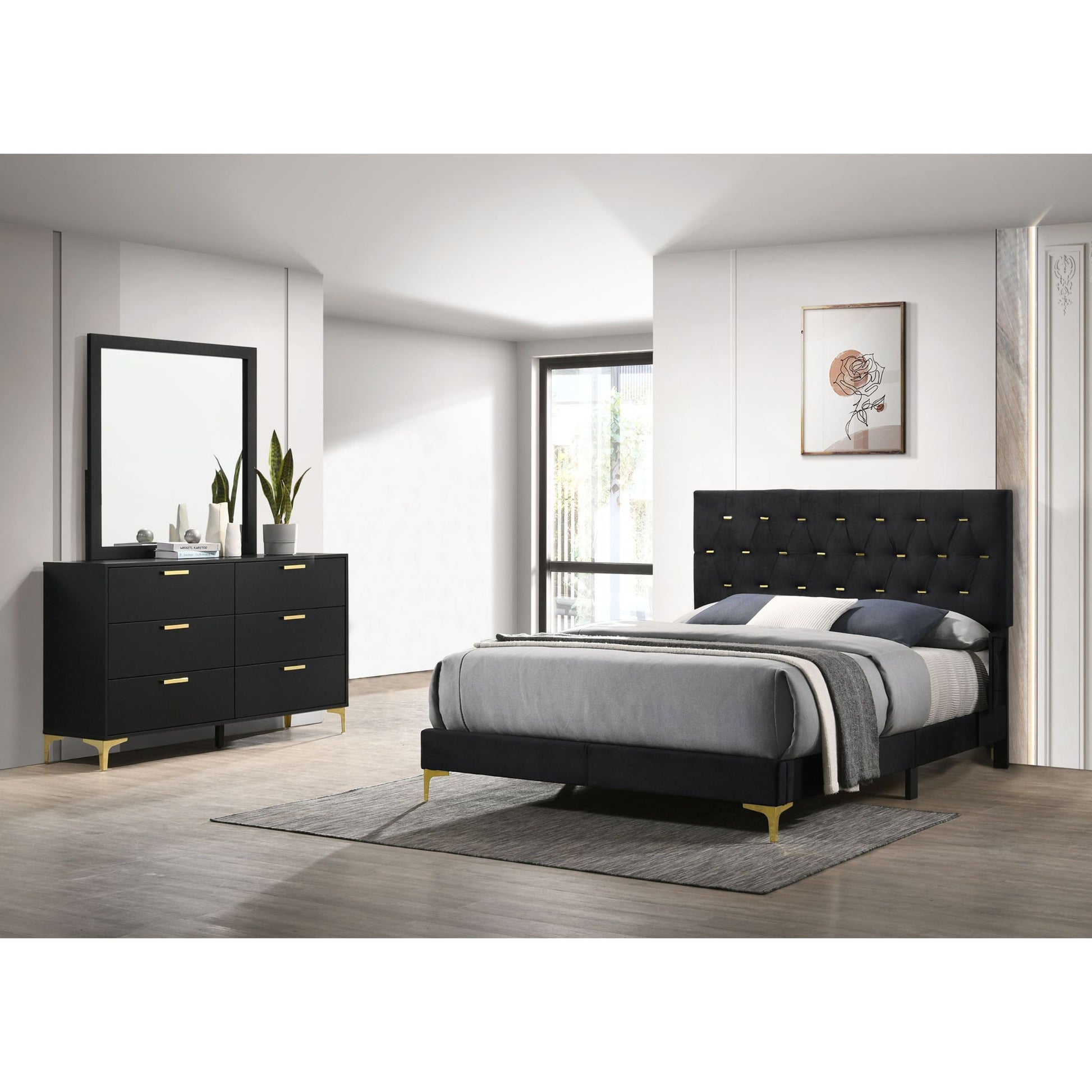 Lexie - Tufted Panel Bedroom Set Furniture Max