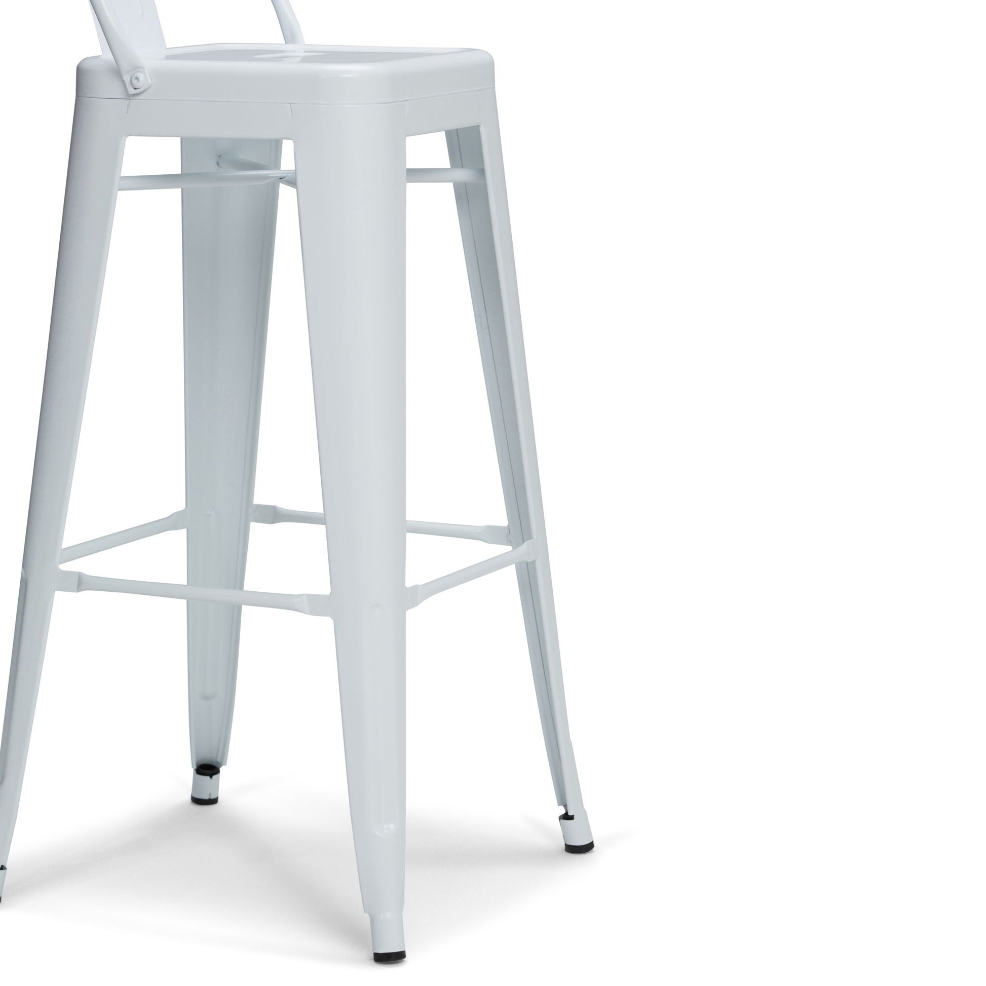 Rayne - Curved Back Metal Stool (Set of 2) Simpli-Home