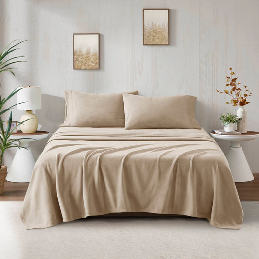 Twin Long Sheet Set - Khaki True North by Sleep Philosophy