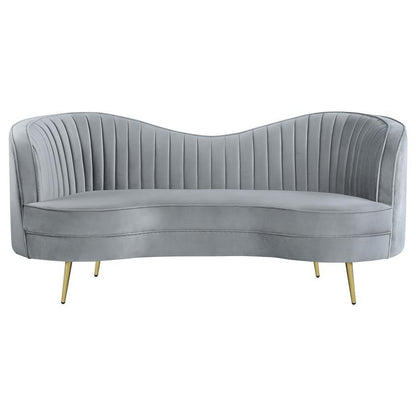 Sophia - Upholstered Channel Tufted Loveseat CoasterEssence